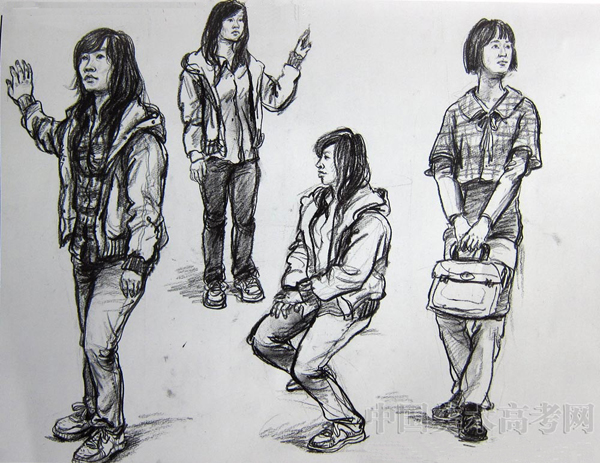 2014年中国美术学院高分速写考试考卷下载
