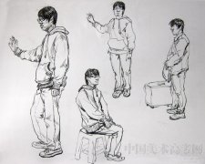中国美术学院2011年校考高分速写试卷欣赏