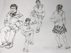 中国美术学院2011年校考高分速写试卷欣赏