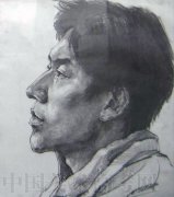 2005年天津美术学院高分头像素描作品
